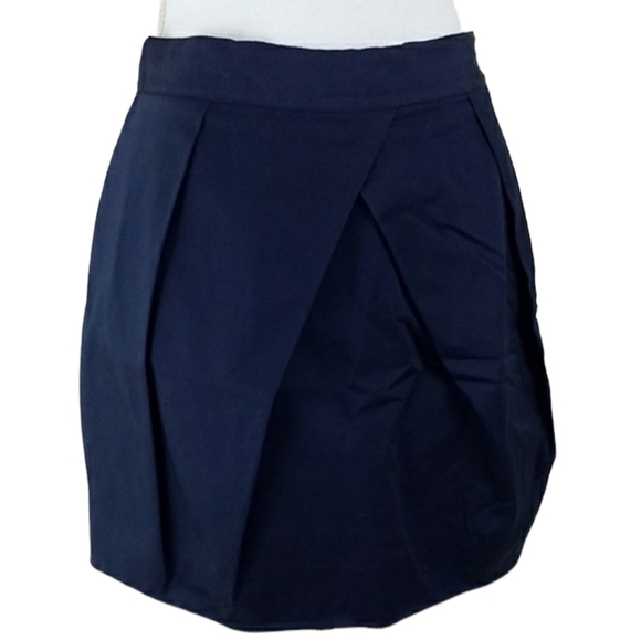 J.CREW~Navy Blue Mini Puffy Skirt Size 4. - Picture 1 of 8